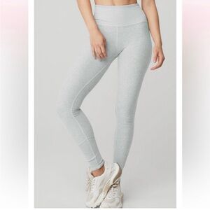 Alo 7/8 High-Waist Alosoft Lounge Legging - Zinc  Heather S